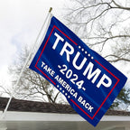 Double Sided Trump 2024 Flag 4x6 Take America Back Donald Trump Flags 200D Polyester with Durable Canvas Header and 2 Brass Grommets for Indoor Outdoor