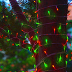 LJLNION 300 LED Christmas Lights, Extra Long 98.5FT Xmas String Lights Outdoor Indoor, 8 Lighting Modes, Plug in Waterproof Fairy Lights for Wedding Party Bedroom Decorations (Red & Green)