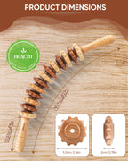 ONUEMP Wood Therapy Massage Tools, Wooden Bend Waist Thigh Massager & Muscle Roller Stick, Maderoterapia Colombiana Kit for Lymphatic Drainage, Anti Cellulite, Body Contouring/Shaping, Deep Tissue
