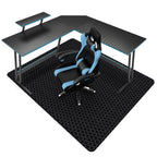 Office Chair Mat for Hard Floor, SALLOUS 63" x 51" Large Office Chair Mat, Gaming Chair Mat for Hardwood Floor, Multi-Purpose Floor Protector Desk Chair Mat for Home Office (Black)