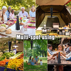 4 Pack Fly Fans for Tables Outdoor Patio, Portable Fly Repellent Fan Fly Spinner Table Top, Food Bug Fans to Keep Flies Away for Picnic, BBQ, Party