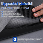 Office Rolling Chair Mat for Hardwood and Tile Floor, Black, Anti-Slip, Non-Curve, Chair Mat Best for Under The Computer Desk, 47 x 35 Rectangular Non-Toxic Plastic Protector, Not for Carpet