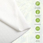 MEOVEN Wedge Pillow Cover for 24x24x12 Bed Wedge Pillow, Hypoallergenic, Replacement Wedge Pillow Case Cover with Zipper & Pockets