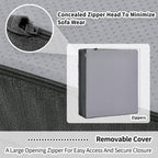 HAVARGO Recliner Cushions for Elderly, 20x20x5 Inch Thick Chair Cushion Patent Design Soft Tufted Dual Layer Booster Seat Cushions for Seniors Recliner Risers Gray 1P