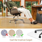 MESHDO Office Chair Mat for Hardwood Floor, 30" X 48" Desk Chair Mat for Hard Floors, PVC Clear Floor Protector for Home and Office Floor Mat - Can't be Used on Carpet