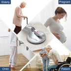 DAILYLIFE Shower Grab Bar for Bathtubs and Showers, 17 inch Heavy Duty Shower Handle with Strong Suction Cup, 300lbs Safety Shower Handrails for Seniors and Elderly, Silver