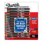 Sharpie Creative Markers, Water-Based Acrylic Paint Markers, Fine Tip, Assorted, 12 Count