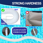Pool Hoses for Above Ground Pools, 4 Pack 1.25 x 59 Inch Pool Filter Pump Hoses, Compatible with Intex Pool Filter Pump 607, 637 With 8 Metal Clamps(4)