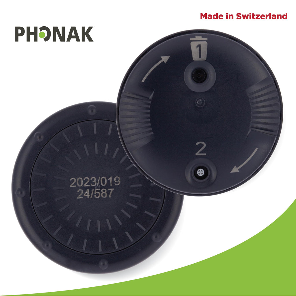 Genuine OEM Switzerland Wax Guards Filters, Cerushield Disk v2.0 098-0445 Accessories for Phonak Hearing Aid Audeo Marvel Paradise Lumity Hearing Aid only using SDS 4.0 receiver-4 pack/32 Filter Total