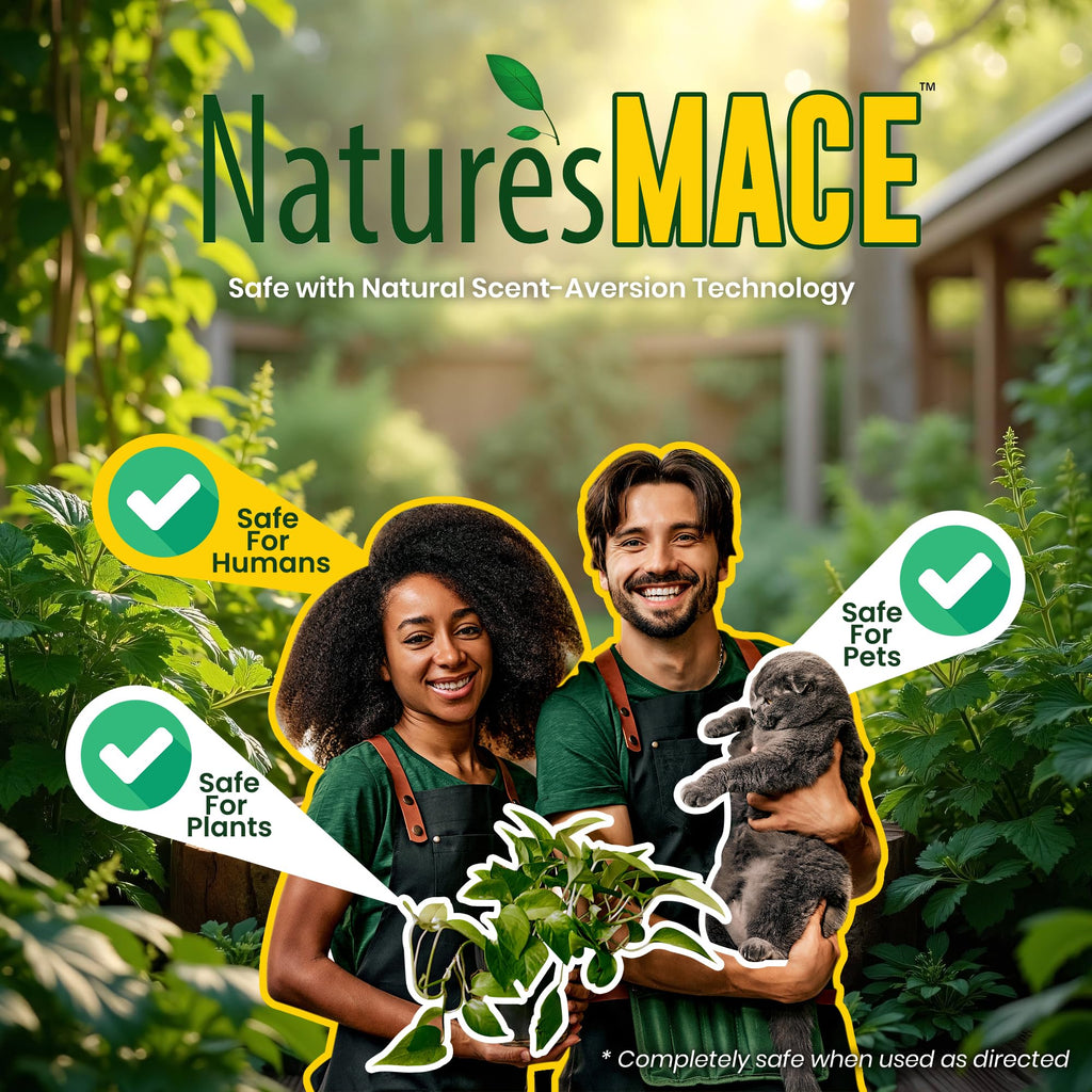 Nature's Mace, Cat Mace, 2.5lb Granular, Cat Repellent Outdoor to Keep Cats Away, Keep Cats Out of Yard Permanently, with Consistent Use, for Garden, Plants, No-Dig, Stray Deterrent