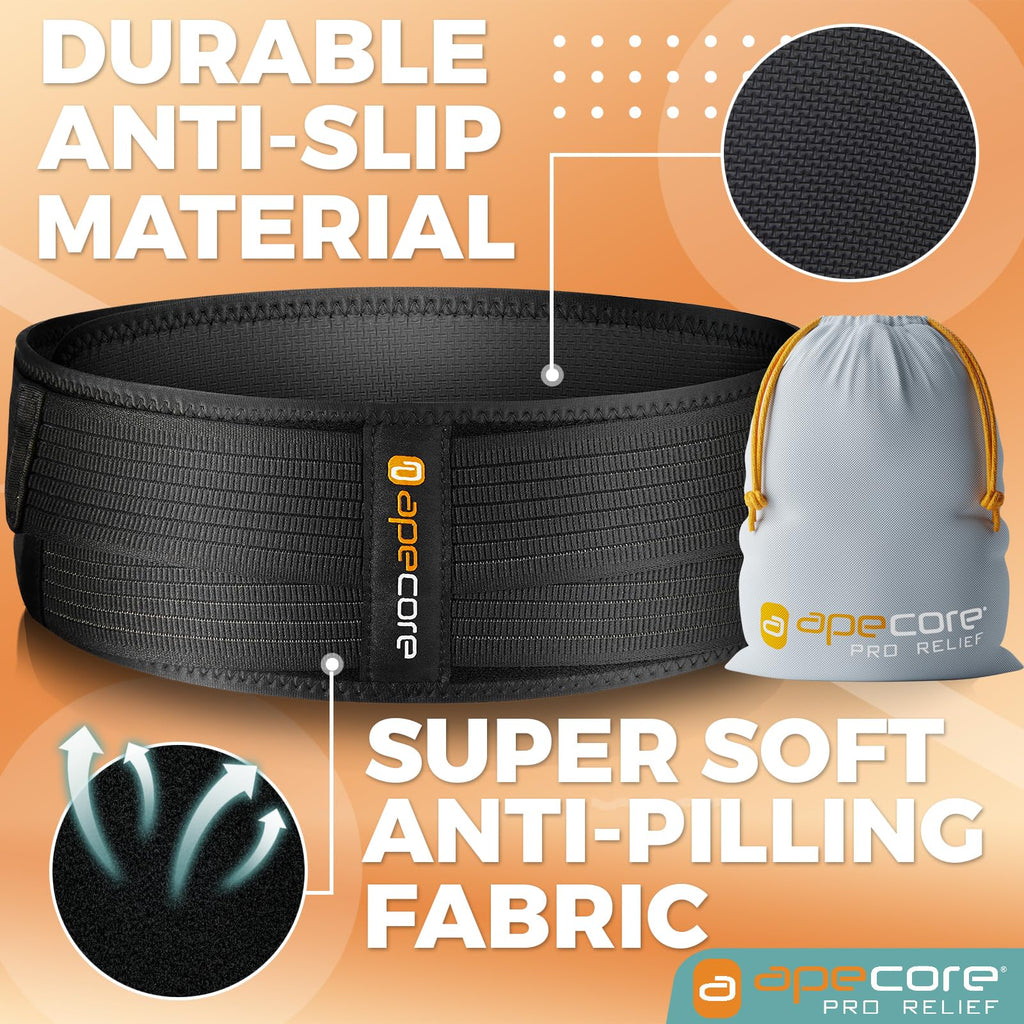 APECORE Sacroiliac Si Hip Belt for Women and Men That Alleviates Sciatic, Pelvic, Lower Back, Leg and Sacral Nerve Pain Caused by Si Joint Dysfunction| Hip Brace Support