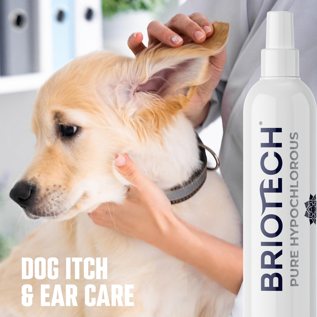 BRIOTECH Pure Hypochlorous Acid Spray and Cleanser, Original Premium HOCl Topical Solution, Multi-Purpose Cleaner, Family Approved & Pet Friendly, 1 gal ea, 2 ct
