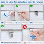 Vinyl Siding Hooks Hanger 10 Pack, Heavy Duty Siding Clips for Hanging on Patio, No-Hole Needed Stainless Steel Siding Hook to Decor Wreath Things for Horizontal Vinyl Siding