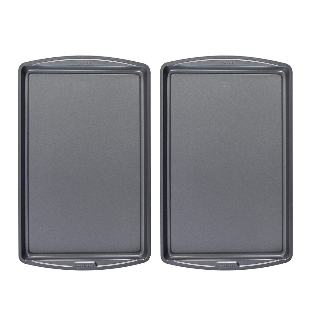 GoodCook AirPerfect Non-Stick 17” X 11" Cookie Sheet Set , Homemade, Frozen & Leftover Slices, Set of 2