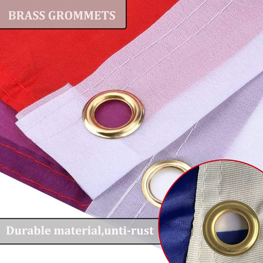 Trump 2024 Flags Double Sided 3x5 Outdoor- Donald Trump Take America Back Flag Banner Heavy Duty 3 Ply Trump for President Flag 4 Rows Stitched with 2 Brass Grommets