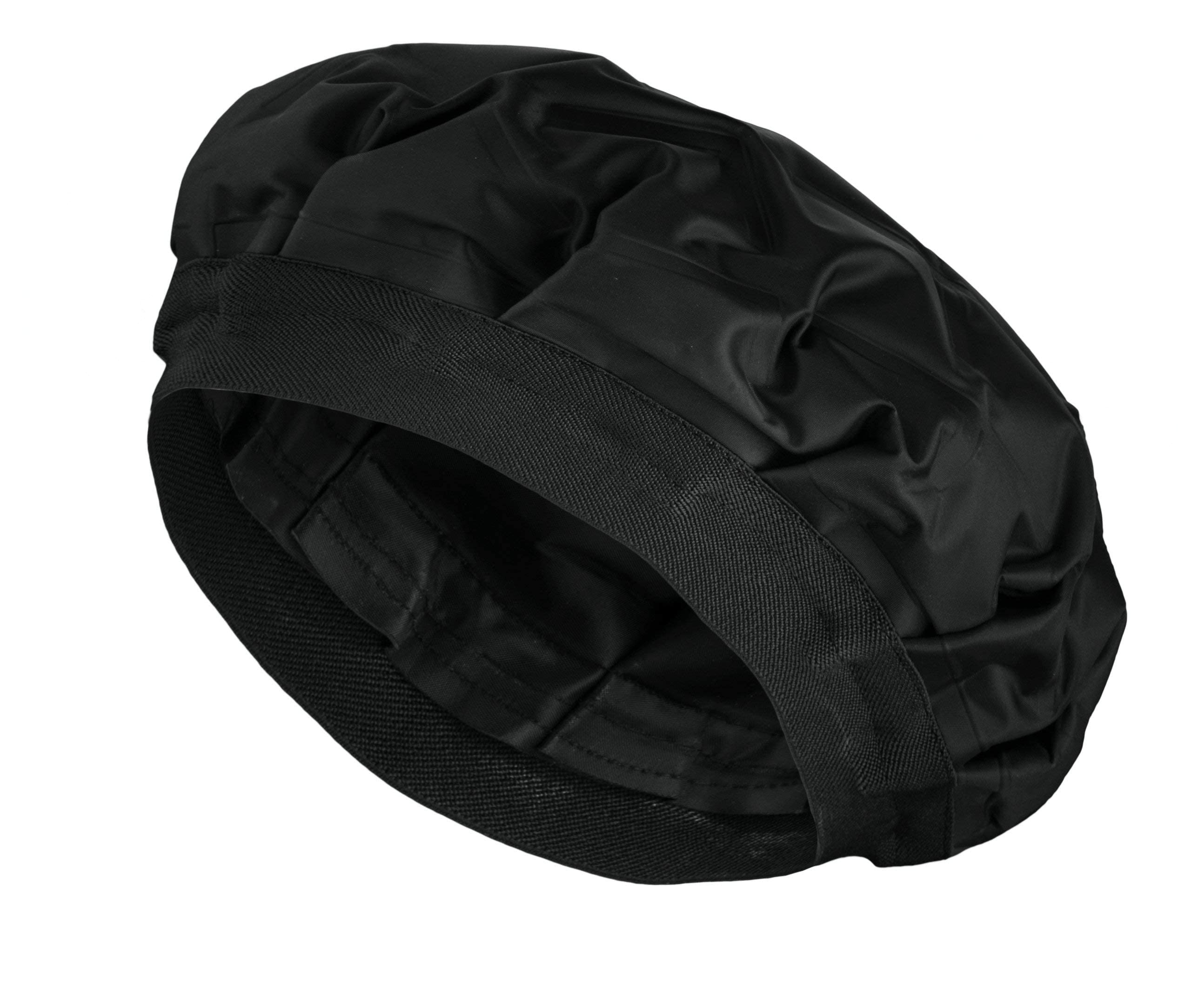 Deep Conditioning Cordless Heat Cap for Spa Care at Home, Gel Thermal Technology for Scalp Treatment, Natrual Hair Steamer Gel Cap, Black