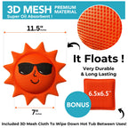 BubbyShine, Hot Tub Scum Absorber for Spa Cleaner - Hot Tub Accessories for Adults, Hot Tub Scum Sponge for Hot Tub Oil Absorbing Sponge for Hot Tub Skimmer, Hot Tub Sponge Scum Remover