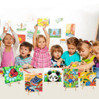 ESRICH 24 Pack 11.8" Wood Easels,Tabletop Easel for Painting,Painting Party, Displaying Canvases, Kids Student Table School Desktop, Portable Canvas Photo Picture Sign Holder