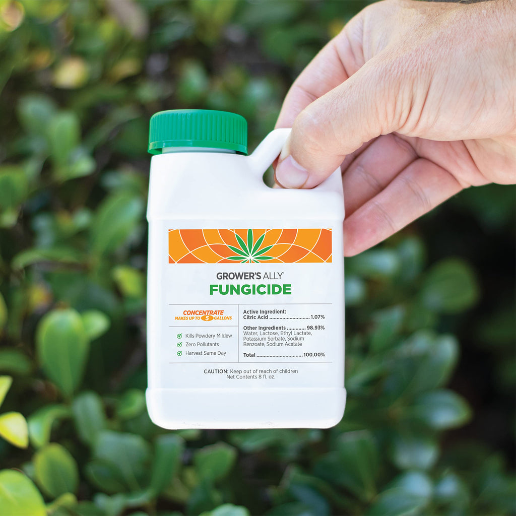 Grower's Ally Fungicide for Plants | Plant Fungicide Treatment Control for Powdery Mildew, Fungus and More - Trusted by Cultivators for Indoor & Outdoor Use, 8oz Concentrate Makes 5 Gallons