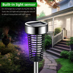 4 Pack Mosquito Zapper Solar Bug Zapper Outdoor Waterproof Mosquito Killer for Patio Yard Garden Pathway Mosquito Repellent Lighting Lamp