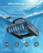 (2026 New) Gosvor Pool Vacuum LiteVac G1, Wall & Waterline & Platform Cleaning, 15.2 lbs Ultra-Lightweight, Up to 200-Min Runtime, Double Filtration, Smart Navigation & App, For Pools up to 2153 sq.ft