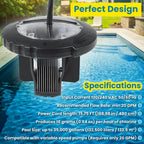 Replacement for Jandy Zodiac R0693900 TruClear Salt Cell Assembly for All Jandy Pro Series TruClear Chlorine Generating System TRUCLEAR11K & TRUCLEAR11KU Pools up to 35,000 Gallons Upgraded Black