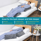 Fanwer Bed Wedges & Body Positioners for Elderly (3 in 1),40 Degree Triangle Wedges for Bed Positioning,Triangle Pillow for After Surgery, Wedges for Bedsores,Wedge Pillow for Positioning