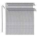 Pinnacle Mercantile 60 Pack Tent Stakes Metal Garden Edging Fence Hooks Pegs Christmas Decoration Stakes Made USA 9 inches Long