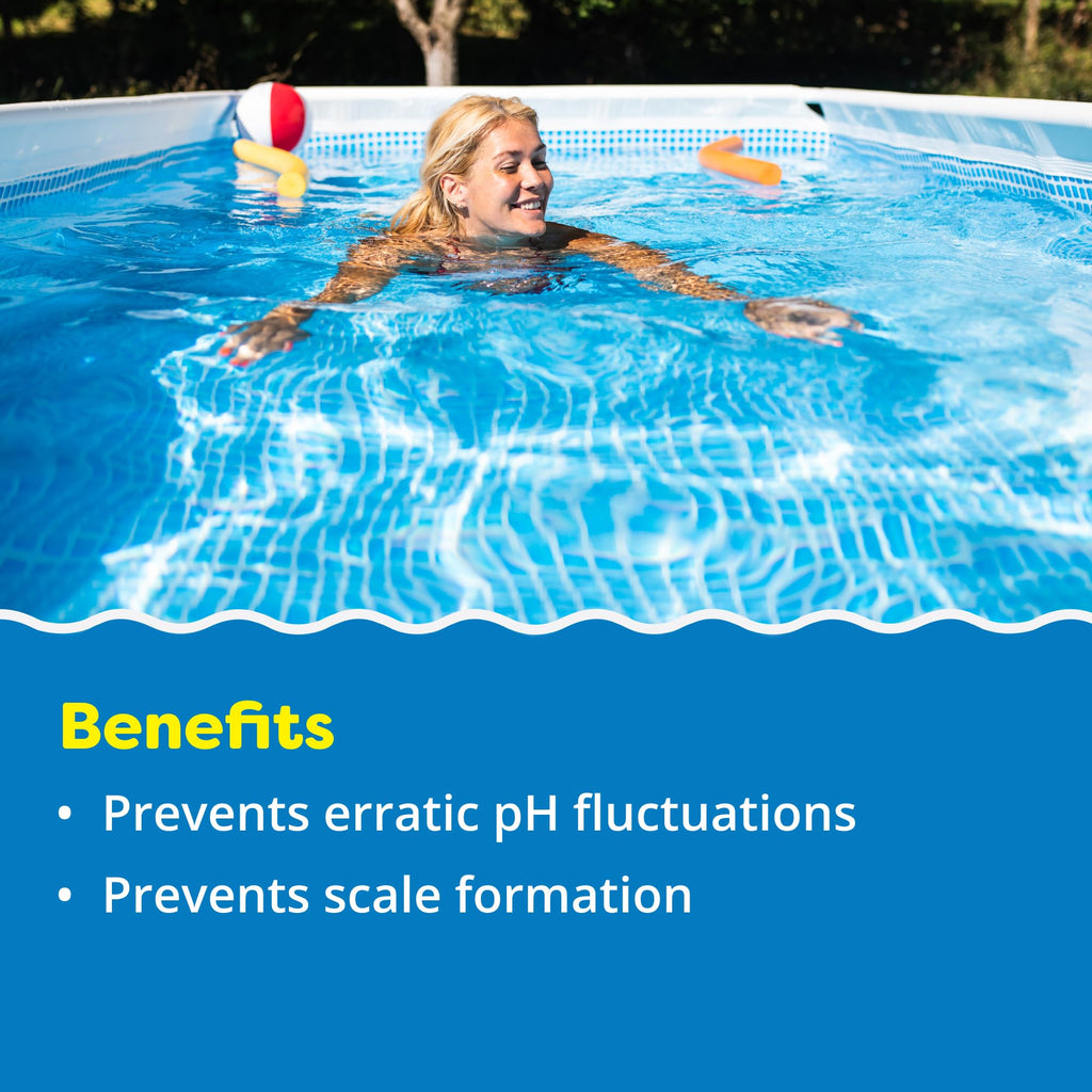 In The Swim Alkalinity Increaser for Swimming Pools - Raises Alkalinity and Balances pH Levels in Your Swimming Pool Water - 100% Sodium Bicarbonate - 25 Pounds