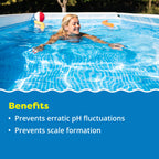 In The Swim Alkalinity Increaser for Swimming Pools - Raises Alkalinity and Balances pH Levels in Your Swimming Pool Water - 100% Sodium Bicarbonate - 25 Pounds