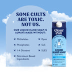 Cleancult Liquid Hand Soap Refills (32oz, 3 Pack) - Hand Soap that Nourishes & Moisturizes - Liquid Soap Free of Harsh Chemicals - Paper Based Eco Refill, Uses 90% Less Plastic - Sea Minerals
