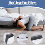 BALAPET Flodable Pillow for Headboard Gap,Bed Gap Filler Queen Size,Adjustable Bed Wedge Pillow for Headboard,Rectangular Bed Gap Filler,Foam Mattress Gap Filler(Gray,60 * 9.8 * 3in)