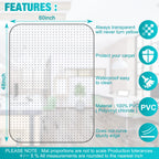 BesWin Office Chair Mat for Carpet, 48'' x 60'' Clear Floor Mat for Low and No Pile Carpeted Floors, Thick and Sturdy Carpet Protector for Work, Home, Gaming, Easy Glide and Flat Without Curling