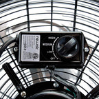 NewAir 18" High Velocity Industrial Floor Fan, Heavy Duty Metal Fan, Adjustable Tilt and 3 Speeds up to 4012 CFM, Rotatory Switch | Garage Fan for Indoor, Warehouse, Workshop, Gym or Home