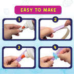 PURPLE LADYBUG Mermaid Headband Making Kit - Mermaid Hair Accessories for Girls 6-8 Years Old - DIY Hair Kit for Girls - Mermaid Crafts for Girls Ages 6-8, Stocking Stuffers for Girls Christmas Gifts