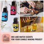Floral Gift Set of 6/10ml Premium Grade Fragrance Oils - Lavender, Lilac Lillies, Jasmine, Plumeria, Rose Garden, Magnolia - Scented Oil