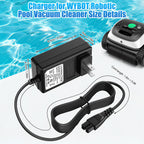 Cisain Charger for WYBOT Robotic Pool Cleaner,25.2V Charger Adapter Compatible with WYBOT C1 OS7010C Cordless Pool Vacuum Cleaner Power Adapter Cord