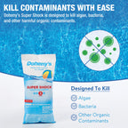 Doheny's Super Pool Shock | Pro-Grade Chlorine Shock, Quick-Dissolving, Fast-Acting 68% Cal-Hypo Granular Pool Shock | 24 x 1lb Bags, Proudly Made in the USA
