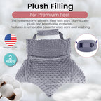 Abdominal Surgery Pillow for Post Hysterectomy & C Section with Gel Pack & Pockets - After Hysterectomy Recovery Must Haves Gifts - Super Soft Pillow for Abdomen and Seatbelt Protection Comfort Items