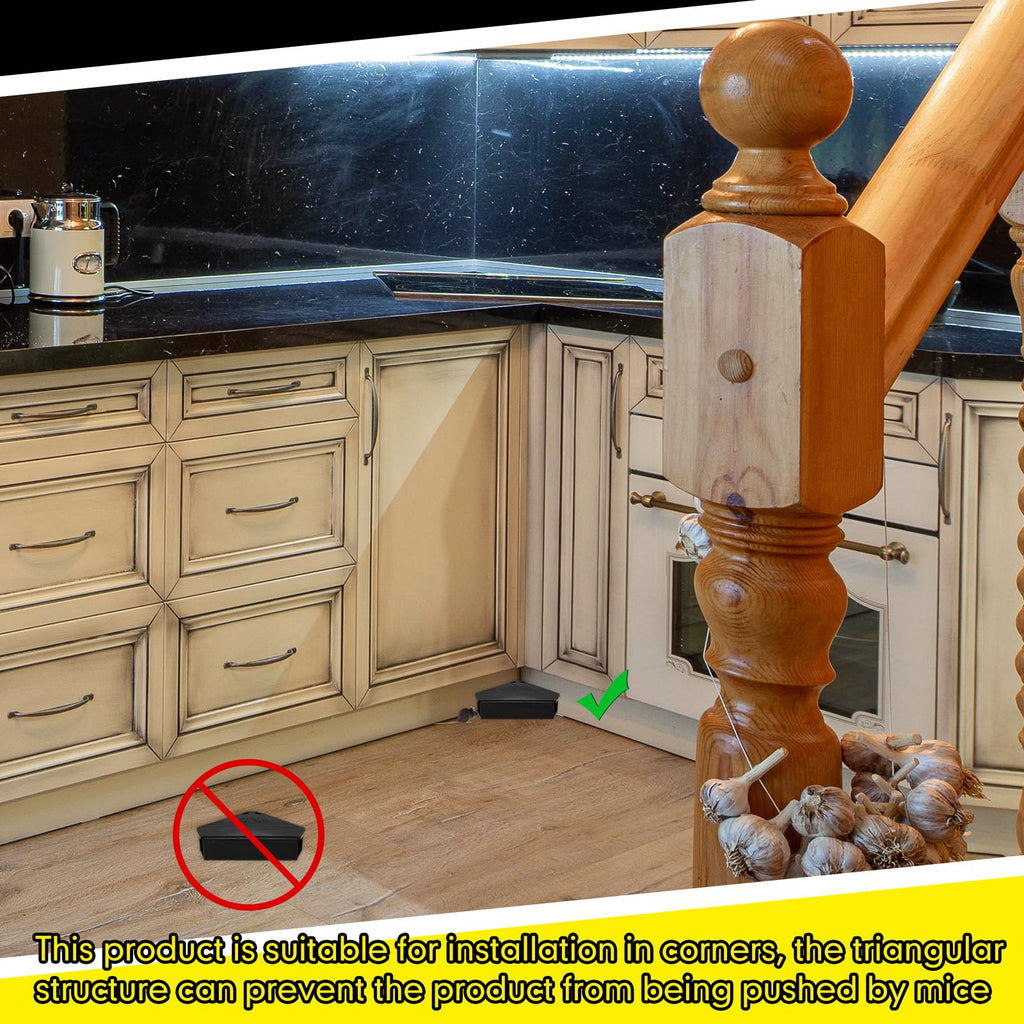 Qualirey 36 Pcs Mice Station with Keys Mouse Bait Stations Waterproof Mice Stations Outdoor Mice Traps Bait Boxes for Mice Indoor Outdoor, Bait Not Included, Suitable for Small Mice (Black)