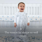 HALO SleepSack, 100% Cotton Wearable Blanket, Swaddle Transition Sleeping Bag, TOG 0.5, Birds, Small, 0-6 Months