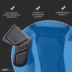 RiptGear Knee Compression Sleeve - Braces for Knee Pain - Compression for Arthritis, Meniscus Tear, Running, Walking - Support for Women and Men - Sleeves Weightlifting (Medium, Gray (1 Pack))