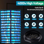 Bug Zapper Outdoor, Mosquito Zapper Indoor with 4000V High Powered, Electric Fly Zapper, Mosquito Killer Traps for Home, Kitchen, Backyard, Patio