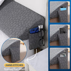 Teemour Full Size (54"x10"x6") Bed Wedge Pillow Headboard Pillow Mattress Wedge Triangle Pillow Long Bolster Pillow Bed Gap Filler (0-7") Mattress Gap Filler Between Your Headboard and Mattress