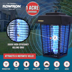 Flowtron Bug Zapper, 1 Acre of Outdoor Coverage with Powerful 40W Bulb & 5600V Instant Killing Grid, Electric Insect, Fly & Mosquito Zapper, Made in The USA