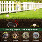 Aromovia Mole Repellent for Lawns and Yard, Mole and Groundhog Repellent Outdoor, 12 Packs Natural Gopher Repellant Balls for Lawns, Gardens, Yards, Farms and Orchards, Safe for People and Pets