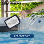Grime Gripper Hot Tub Skimmer - Fine Mesh Hot Tub Net, Durable and Lightweight, Ideal Small Fish Net for Spa and Hot Tub Owners, Efficient Debris Removal Tool (1 Net)