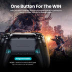 Switch Controller Wireless, Pro Controllers Compatible with Switch/Lite/OLED/PC, One-Key Pairing Gamepad with 9-Color RGB LEDs 6-Axis Motion Wake Up Function