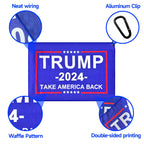 Solvora 2024 Trump Golf Towel, Waffle Design and Strong Water Absorption, Clip Convenient Flexible Loss-Proof Golf Accessories for Golf Bag Trolly, Cleaning Golf Ball Club Putter Iron for Men & Women