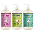Mrs. MEYER'S CLEAN DAY Liquid Hand Soap Variety Pack 12.5 OZ Each, 3 Count (Lemon Verbena + Basil + Peony)